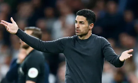 HLV Arteta lập kỷ lục tệ hại sau thất bại của Arsenal