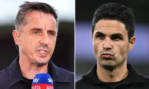 Gary Neville đặt câu hỏi cho thương vụ David Raya