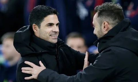 Mikel Arteta ngưỡng mộ Roberto De Zerbi