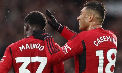 Kobbie Mainoo bày tỏ sự ngưỡng mộ với Casemiro