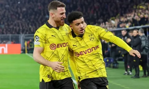 Nổ súng đưa Dortmund đi tiếp, Sancho kết thúc chuỗi ngày tịt ngòi ở Champions League
