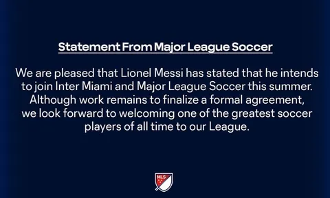 Giải MLS gửi thông điệp chào đón Messi