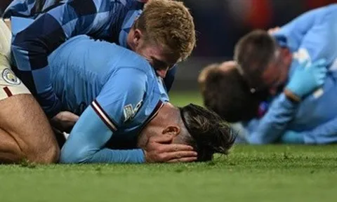 Grealish bật khóc trong ngày vô địch Champions League