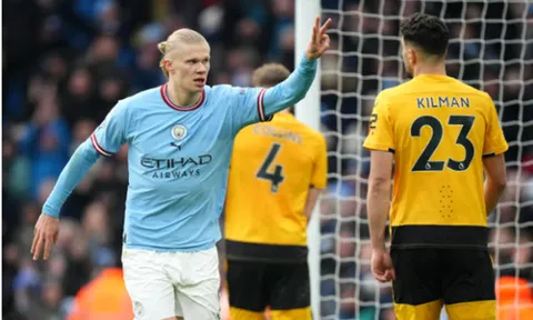 Haaland nổ hat-trick, Man City ''phả hơi nóng'' vào Arsenal