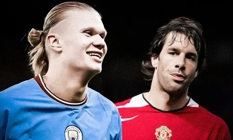 Haaland trên đường phá kỷ lục mọi thời của Salah và Van Nistelrooy