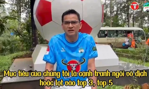 HLV Kiatisuk Senamuang nói thẳng mục tiêu vô địch của HAGL