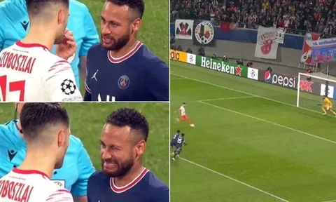 Hết cách, Neymar chơi đòn phủ đầu lên sao trẻ RB Leipzig