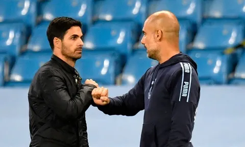 Pep Guardiola vẫn xếp trên Mikel Arteta một bậc