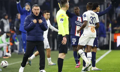 HLV PSG cãi nhau với cổ động viên đối thủ