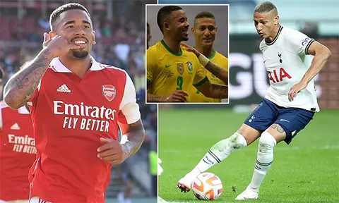 Jesus và Richarlison có thể là "chìa khóa" của trận Derby Bắc London