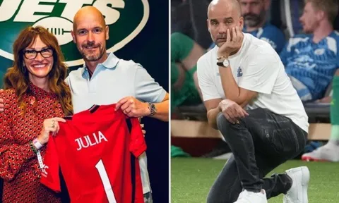 Julia Roberts lại đến thăm M.U, Pep thêm một lần đau