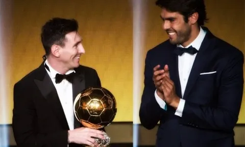 Kaka chào đón Messi vào 'CLB huyền thoại'