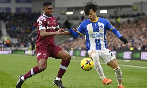 Kaoru Mitoma lại tỏa sáng ở Premier League