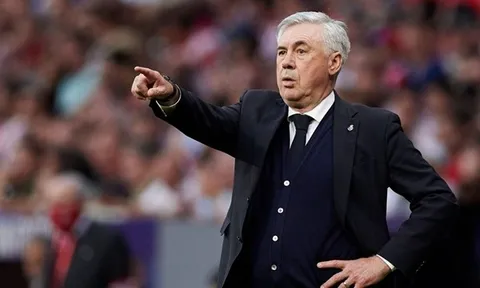 HLV Ancelotti không hài lòng với trọng tài dù Real Madrid thắng trận