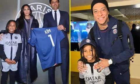 Kim Kardashian được Mbappe và Neymar chào đón nồng nhiệt