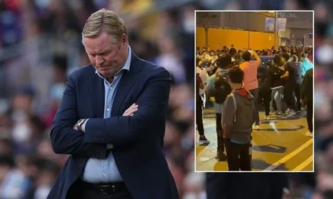 Koeman và vợ bị CĐV tấn công, Barca lập tức có động thái