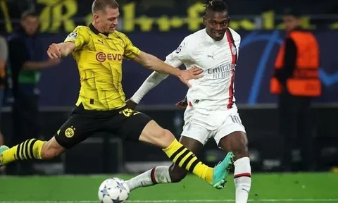 Phản ứng của Rafael Leao sau trận hòa trước Dortmund