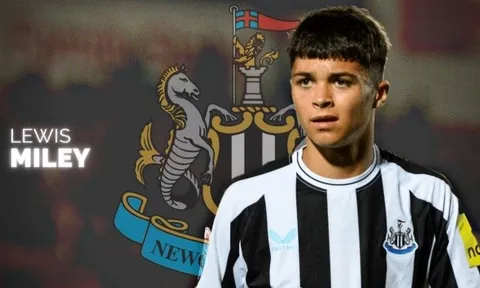Lewis Miley đang trở thành ông chủ tuyến giữa của Newcastle