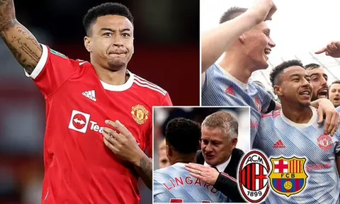Lingard lọt vào mắt xanh của Barcelona và AC Milan