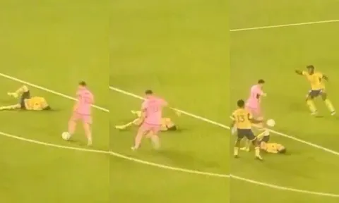 Messi gây tranh cãi sau hành động với cầu thủ chấn thương