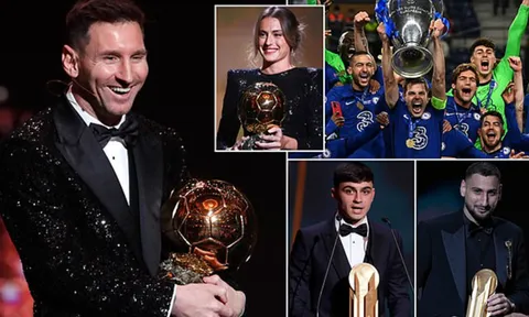 Messi cười tươi; Mbappe cau có ở Gala Ballon d'Or