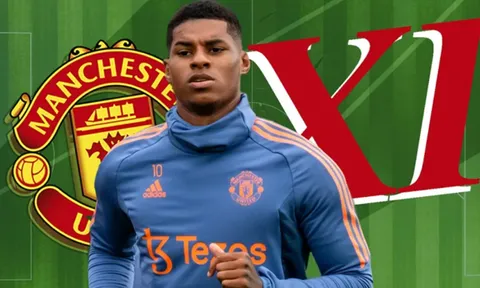 Đội hình M.U đấu Man City: Rashford thay Martial
