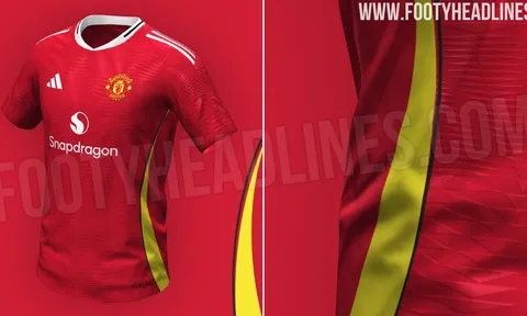 Rò rỉ áo đấu của Man Utd mùa 2024/25
