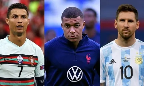 Mbappe được đặt ngang hàng Messi và Ronaldo