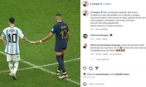 Mbappe gọi Messi là huyền thoại