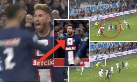 Messi khiến fan sốc với phản ứng bàn thắng của Sergio Ramos