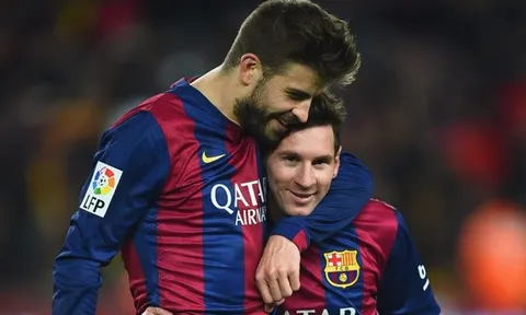 Messi và Ronaldo xuất hiện trong đội hình đối tác hay nhất của Pique