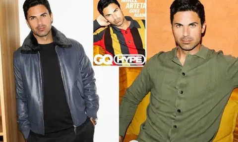 Mikel Arteta bảnh bao trên tạp chí