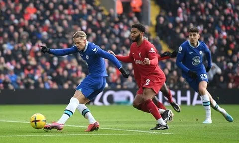Mudryk ra mắt, Liverpool và Chelsea níu chân nhau tại Anfield