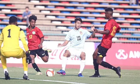 Đánh bại Timor Leste, U22 Myanmar sẵn sàng tranh vé đi tiếp