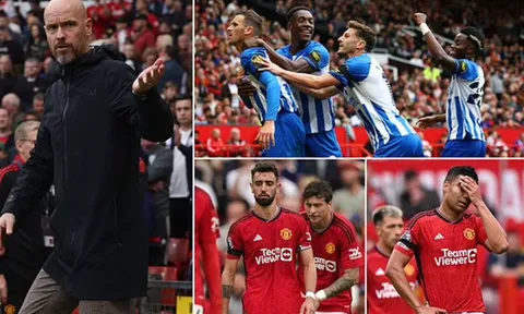Người thắng kẻ thua sau trận Man United 1-3 Brighton