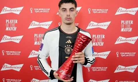 Nhận giải hay nhất trận, Kai Havertz như mất sổ gạo