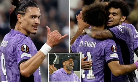 Nunez tỏa sáng, Liverpool ngược dòng đánh bại LASK