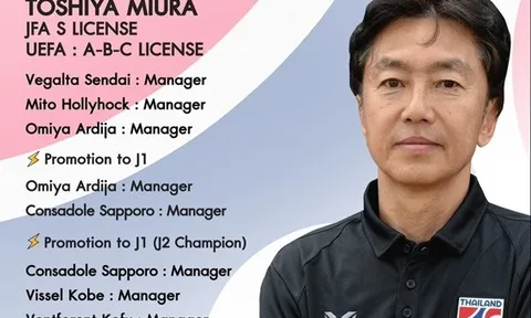 Ông Miura dẫn dắt U20 Thái Lan
