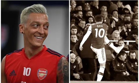 Ozil hành xử thế nào khi bị Arteta thay ra?