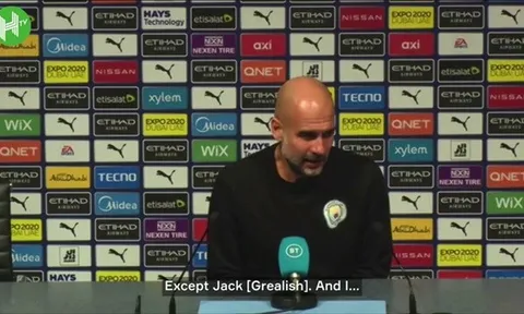 Pep phản ứng sau thắng lợi 7-0 trước Leeds Utd