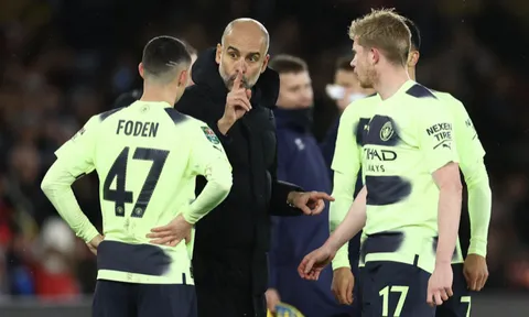 Phản ứng của Pep Guardiola sau trận thua CLB bét bảng Premier League
