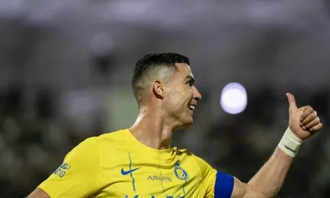 Phản ứng của Ronaldo khi chạm cột mốc 50 bàn trong năm 2023