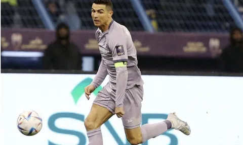 Phản ứng của Ronaldo sau bàn đầu tiên tại Saudi Arabia