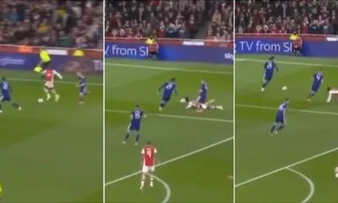 Phô diễn kỹ thuật, Nicolas Pepe ngã sấp mặt