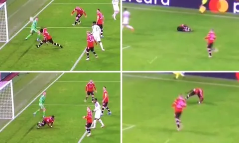 Phô diễn tuyệt kỹ "chong chóng", Bailly hóa đá tảng trước khung thành De Gea