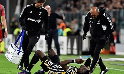 Pogba rời sân trong nước mắt; Roma bị cầm chân