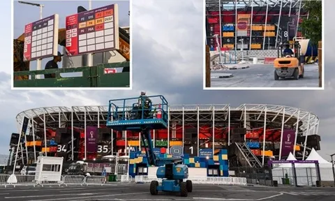 Qatar chính thức tháo dỡ sân vận động độc nhất World Cup 2022