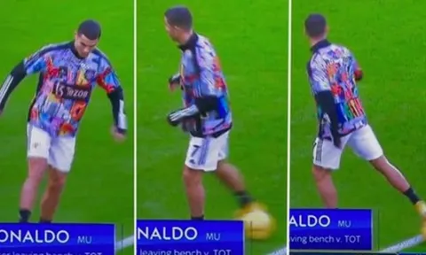 Ronaldo thất bại khi biểu diễn kỹ thuật của Antony