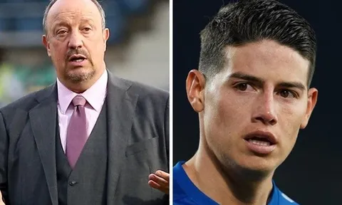 Rafa Benitez: ′′James Rodriguez chỉ thích một cuộc sống thoải mái và tiền bạc"