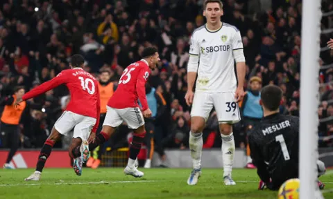 Rashford - Sancho tỏa sáng, cứu M.U khỏi trận thua ''thảm họa''
